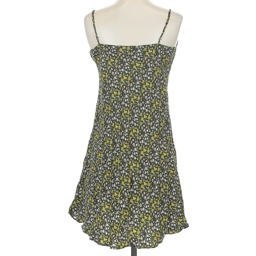 J.Crew Cupro Blend Slip Dress Floral Mini Yellow Black NWT 4 Lightweight Summer - Picture 3 of 7